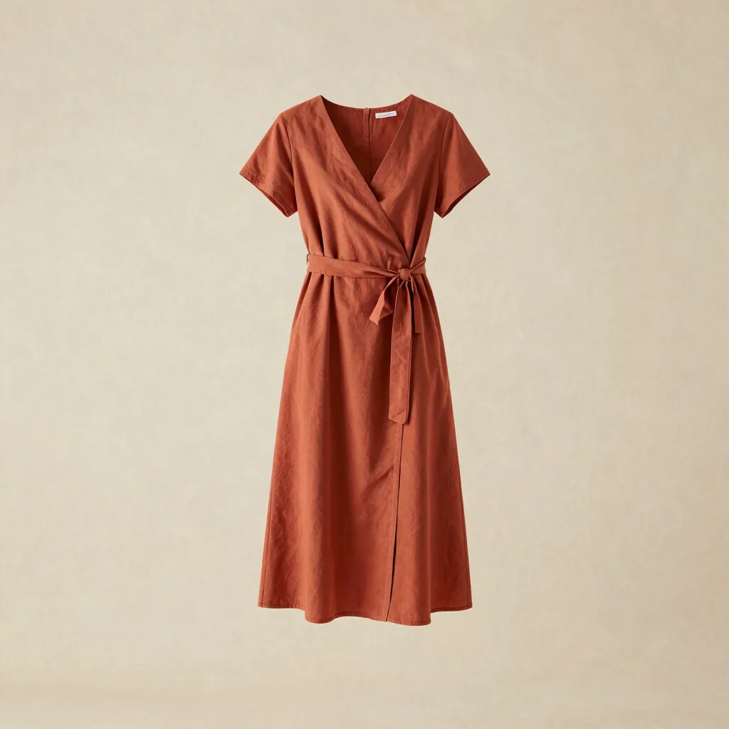 Vestido Nudo Terracota